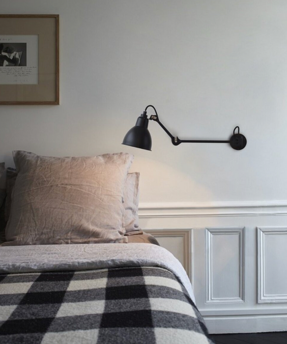 DCW éditions Wandleuchte Lampe Gras N°204L40 schwarz neu