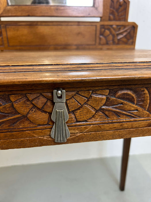 Vintage Art Nouveau dressing table solid wood