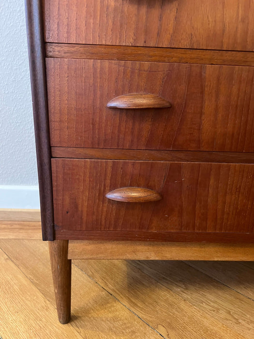 Vintage Teak Kommode mit Schubladen Dänemark 60er Jahre