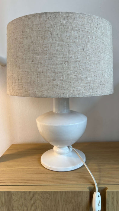 Vintage table lamp small Murano glass Italy 70s 