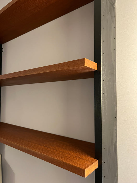 Vintage Wäckerlin Idealheim wall shelf teak 60s