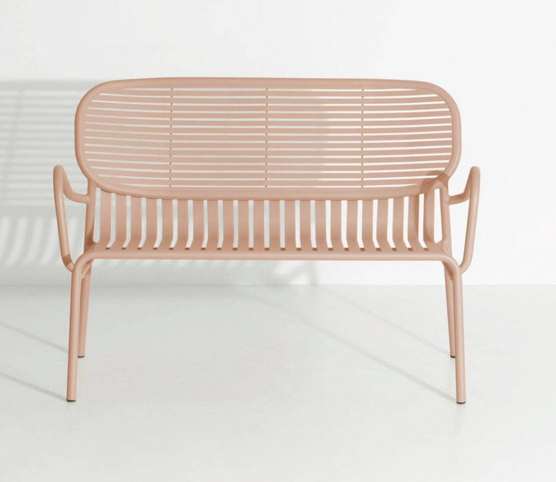 WEEKEND garden bench WITH armrest by Petite Friture 