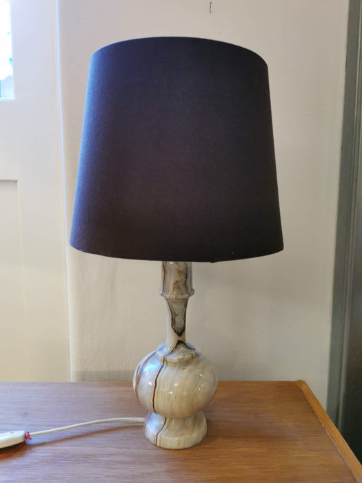 Vintage table lamp with marble base